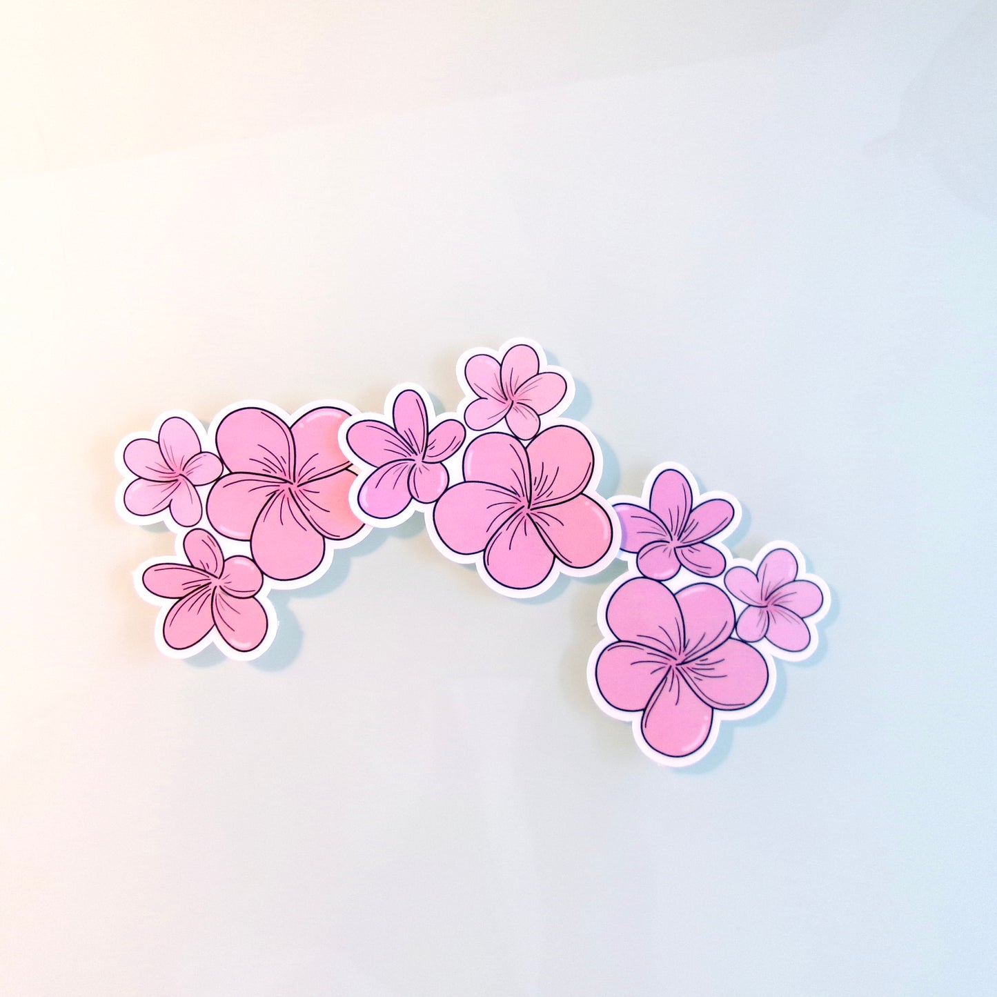 Pink Hibiscus Flower Sticker